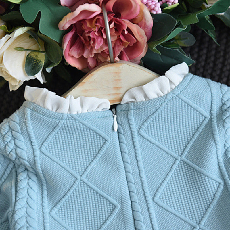 Meisjesjurken Tutu van Mesh met Lange Mouwen