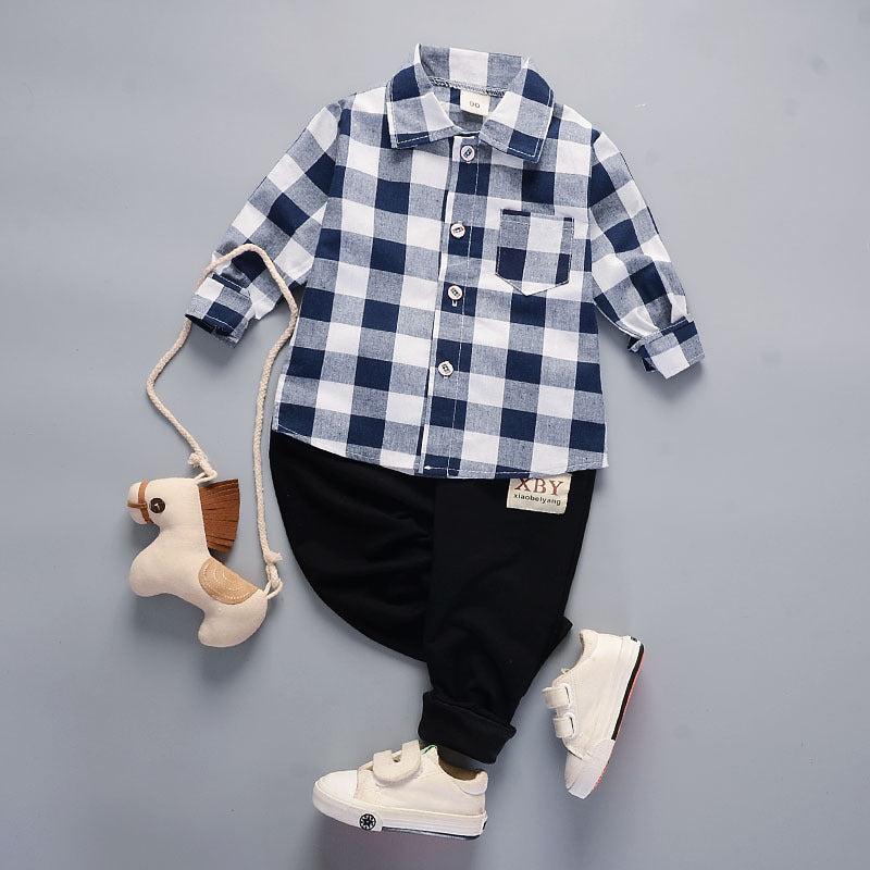 Casual 2-delige Set voor Sweatshirt/ Hoodie /Overhemd & Broek voor Kinderen
