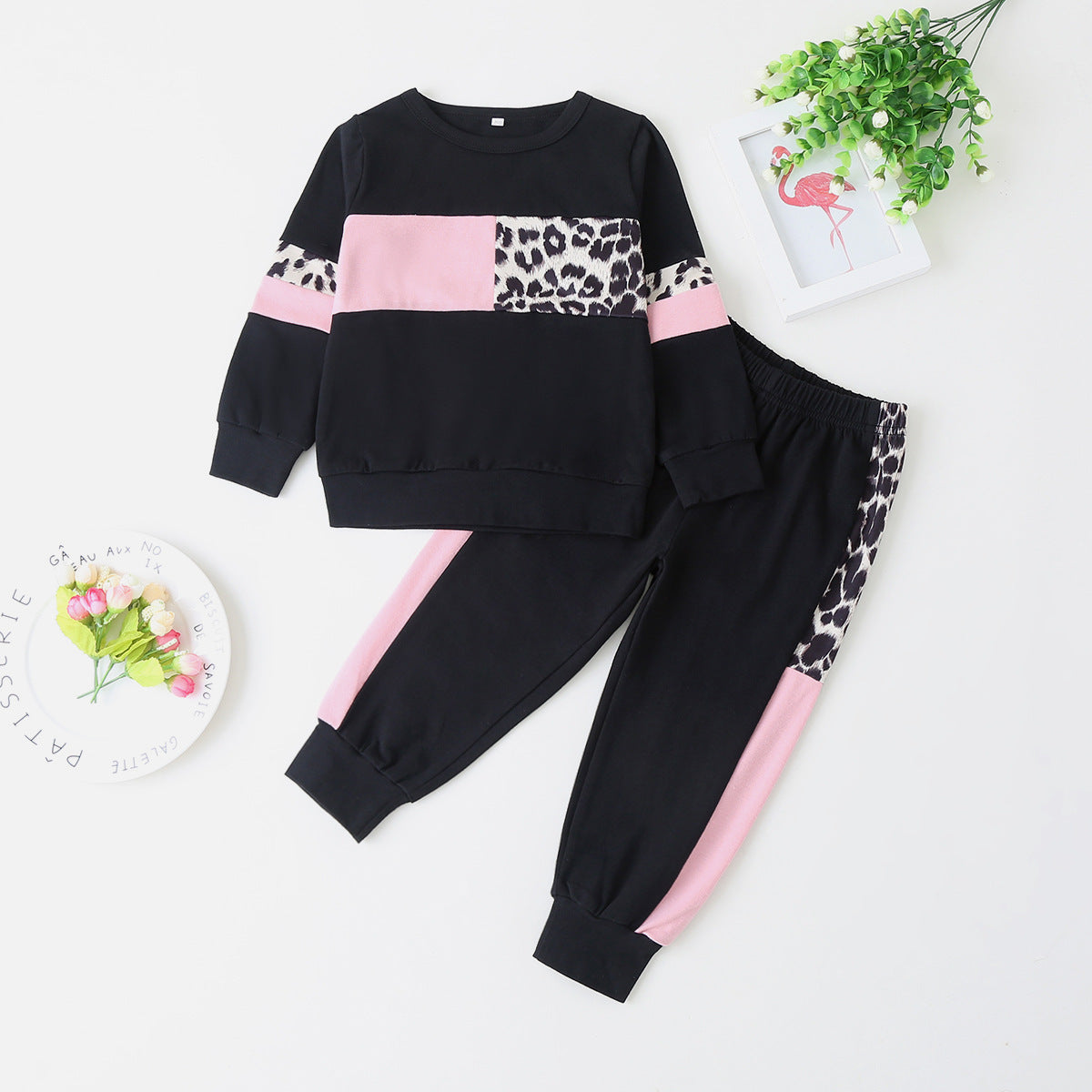 Casual 2-delige Set voor Sweatshirt/ Hoodie /Overhemd & Broek voor Kinderen