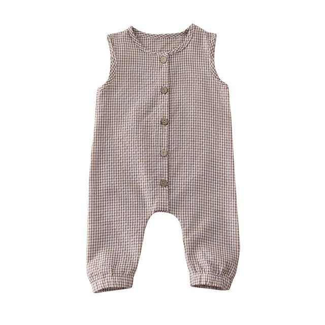 Baby/ Peuter Mouwloos Romper-Jumpsuit met Knopen