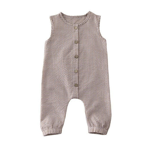Baby/ Peuter Mouwloos Romper-Jumpsuit met Knopen