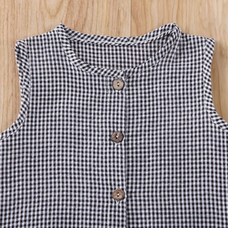 Baby/ Peuter Mouwloos Romper-Jumpsuit met Knopen