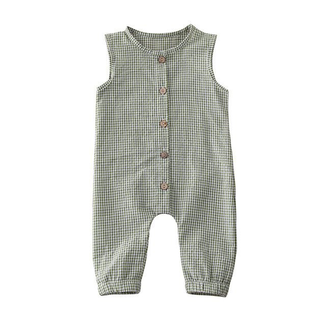 Baby/ Peuter Mouwloos Romper-Jumpsuit met Knopen