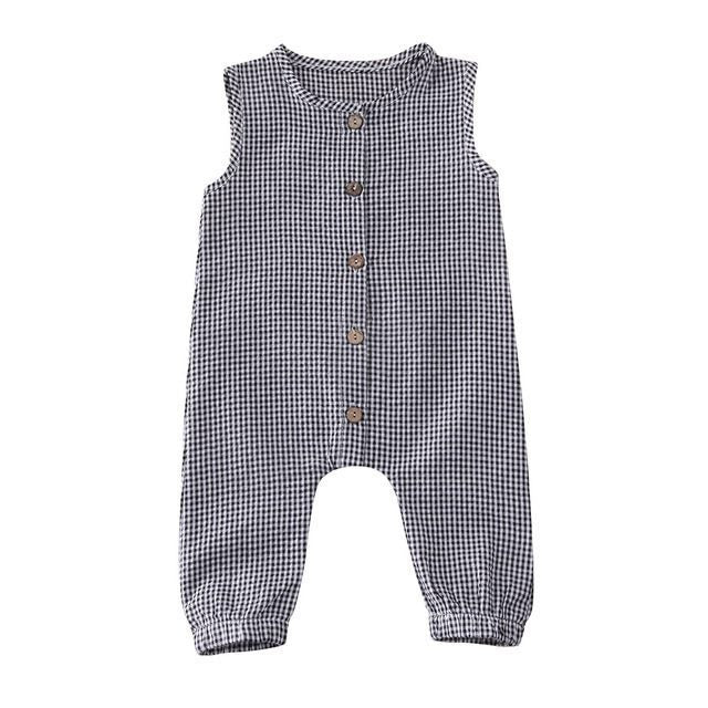 Baby/ Peuter Mouwloos Romper-Jumpsuit met Knopen