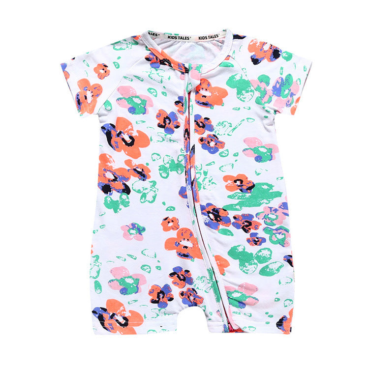 Kids Tales Jumsuites met Korte Mouwen en Print voor Baby's / Peuters