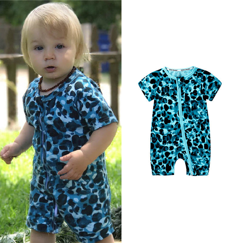 Kids Tales Jumsuites met Korte Mouwen en Print voor Baby's / Peuters