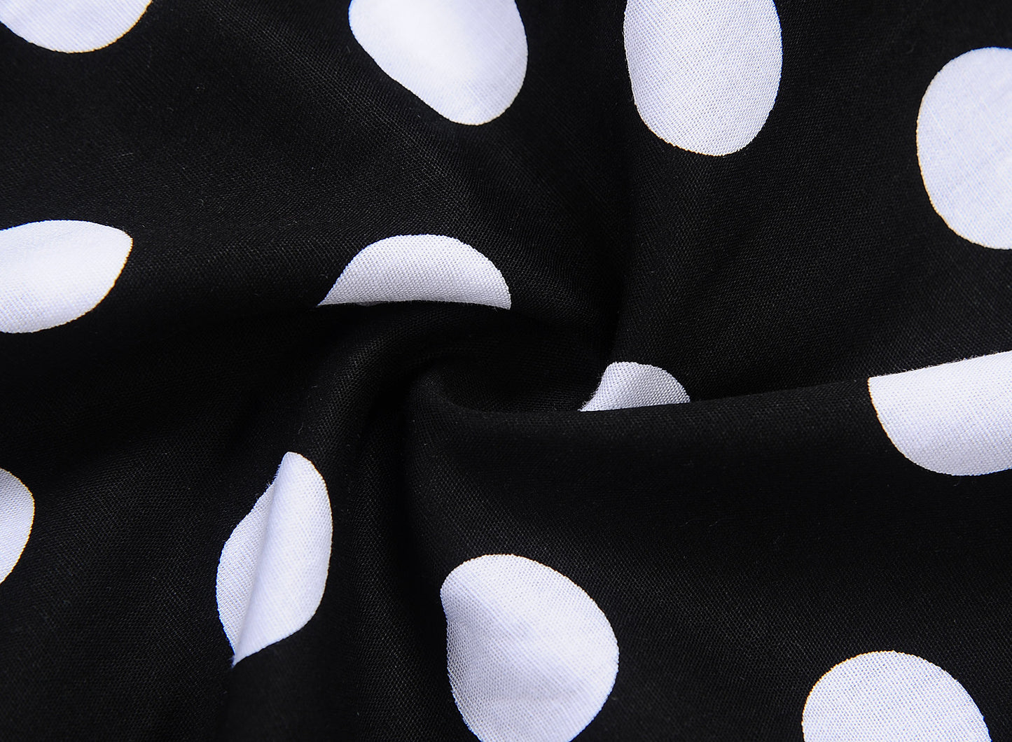 Hepburn Style Retro Polka Dot Swingjurk met Ronde Hals en Riem voor Dames & Plus-size