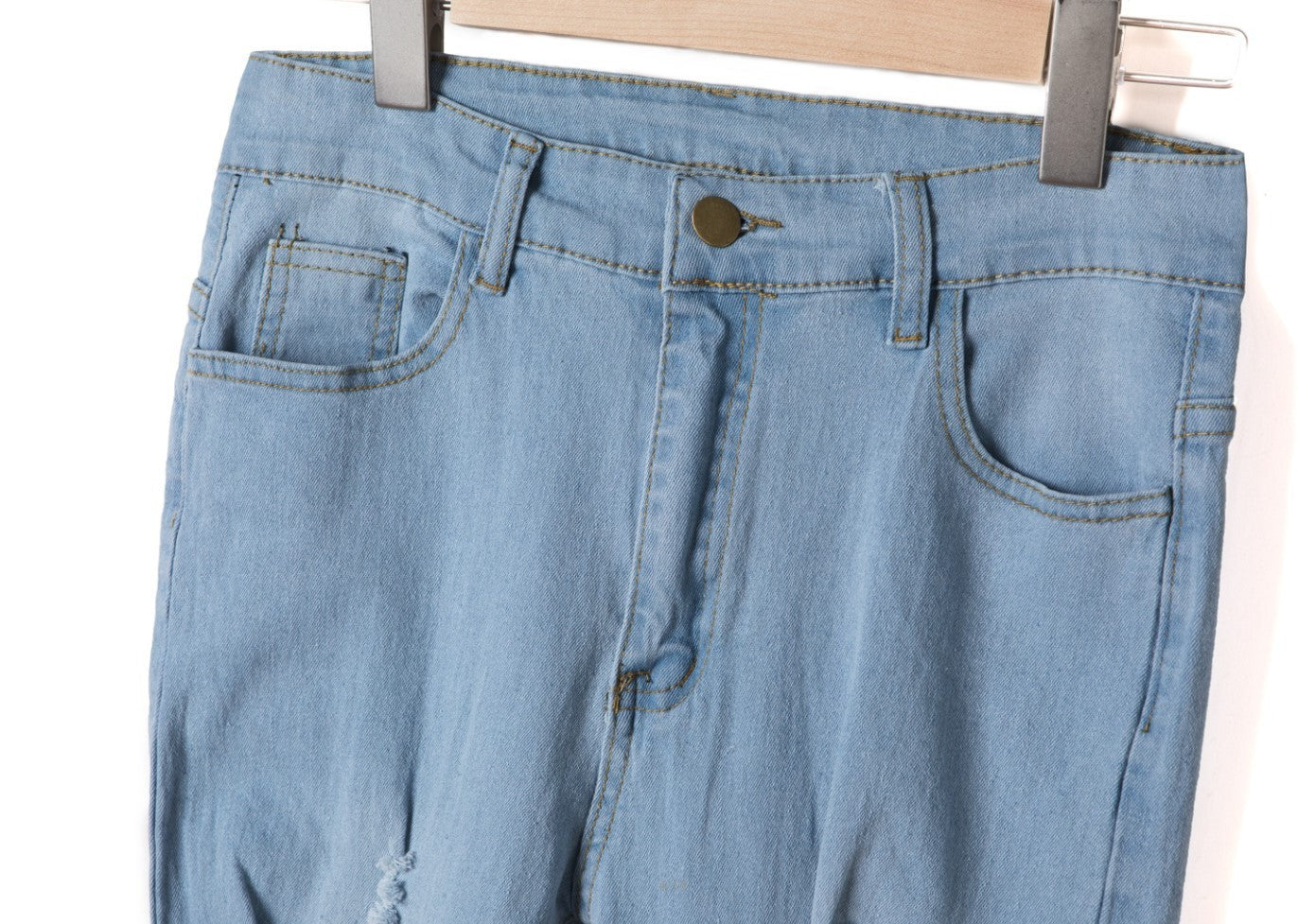 Ripped Jeans in Europese en Amerikaanse Stijl voor Dames/ Plus-size & Meisjes