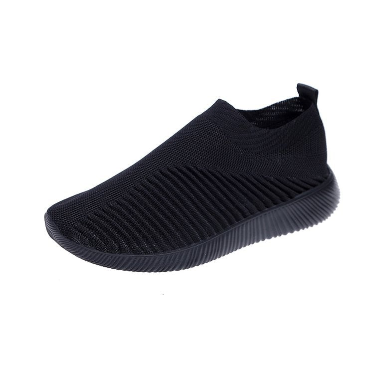Europese en Amerikaanse Casual Populaire Geweven Lichte Slip On Sportsneakers met Zachte Zool voor Dames & Meiden