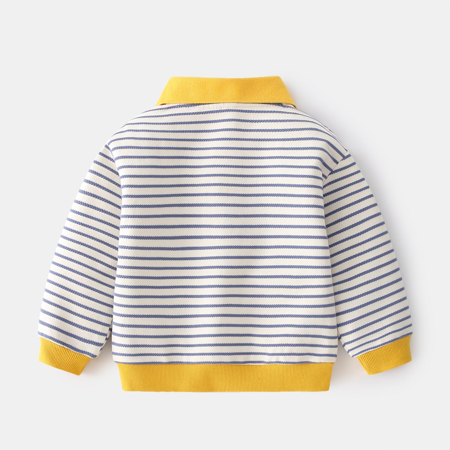 Casual Revers Sweatshirt Twee Gestreepte Kleuren voor Peuters/ Kinderen