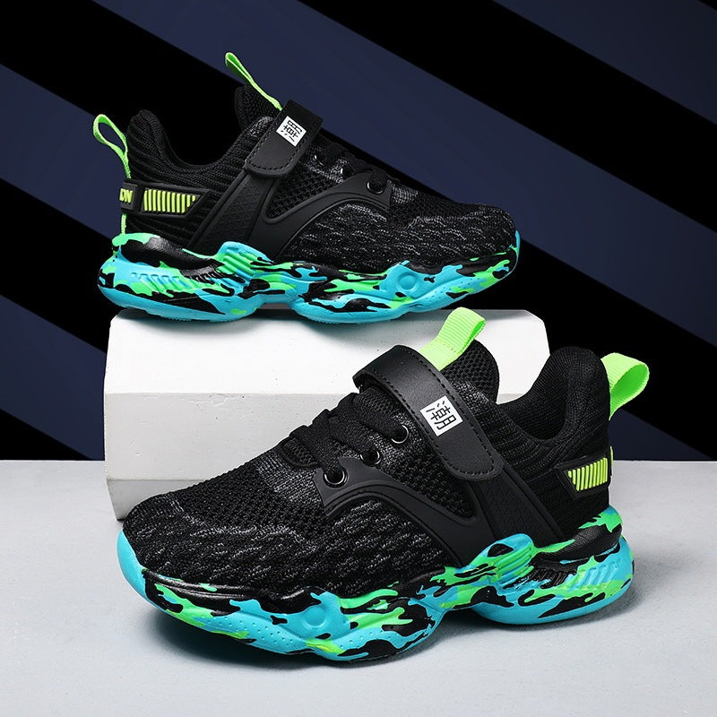 Flying Weave mesh kindersportschoenen met Antislip