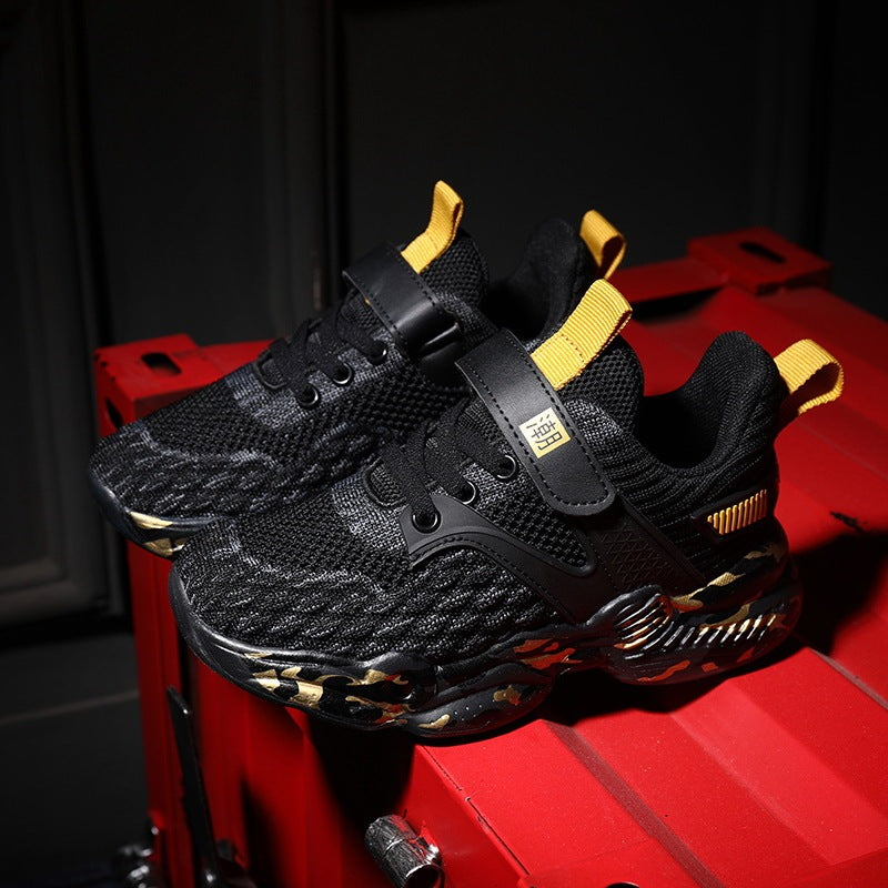 Flying Weave mesh kindersportschoenen met Antislip