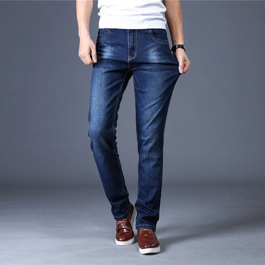 Casual  Slim Straight Stretch Jeans voor Heren & Jongens