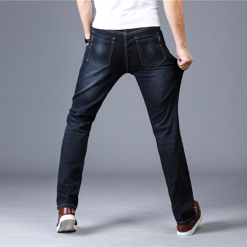 Casual  Slim Straight Stretch Jeans voor Heren & Jongens