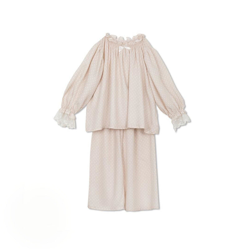 Europees en Amerikaans van Katoen Satijnen-Outfit Set met reactieve print voor meisjes