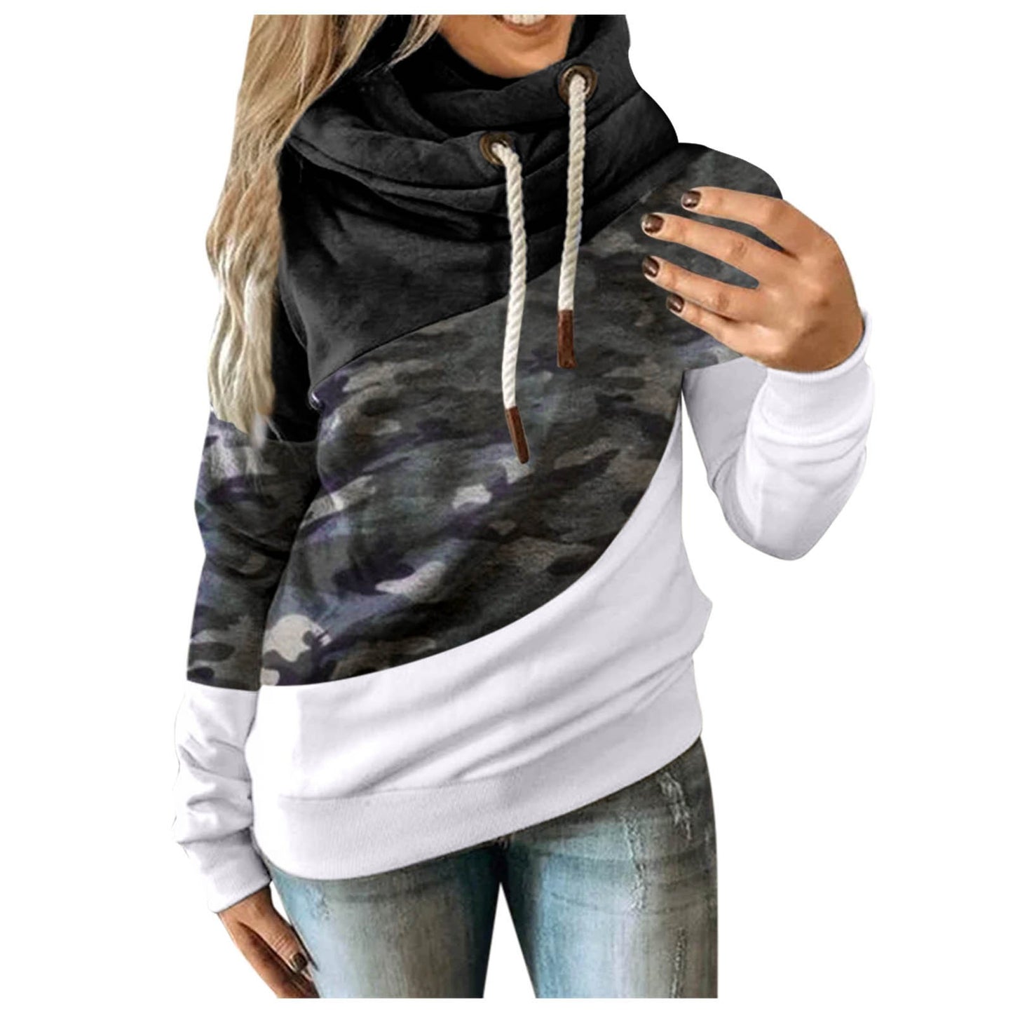 Hoodies Dames Camouflage hoodie Sweatshirt