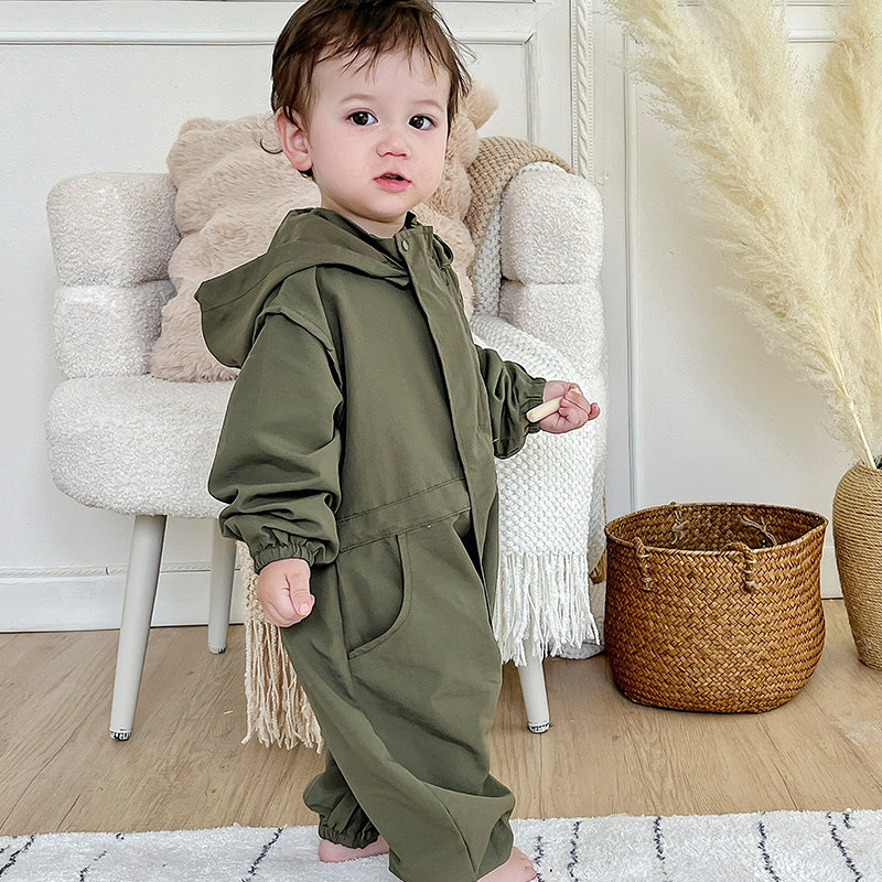 Westerse Stijl voor Baby / Peuter Casual Body Jumpsuit met Capuchon