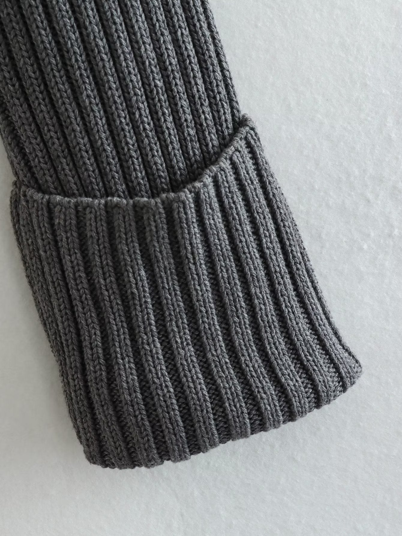 Geribbelde Coltrui in Europese en Amerikaanse Stijl voor Dames & Meiden