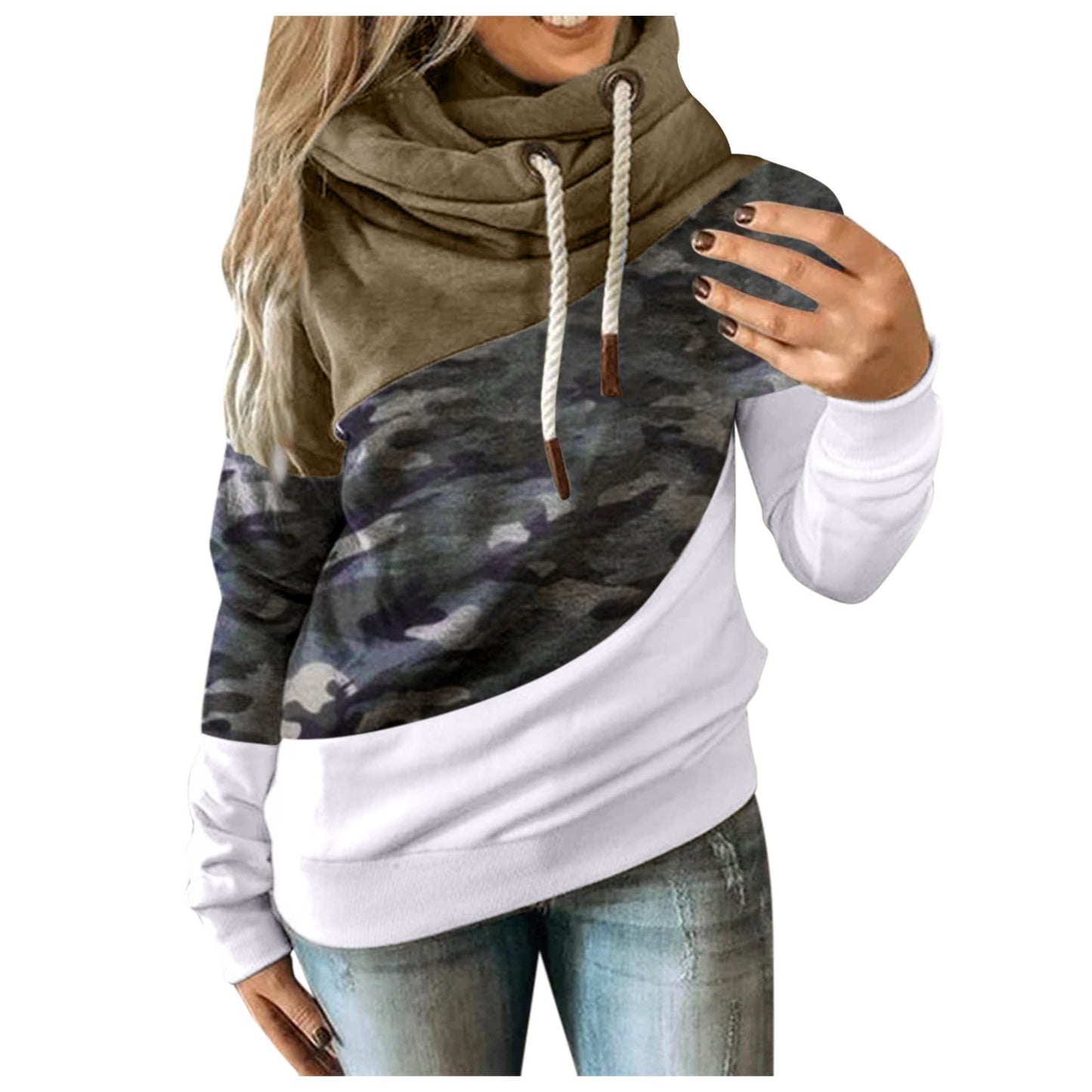 Hoodies Dames Camouflage hoodie Sweatshirt
