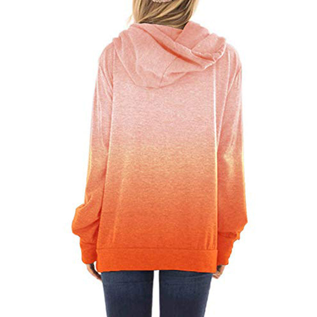 Tweekleurige modieuze hoodies voor dames