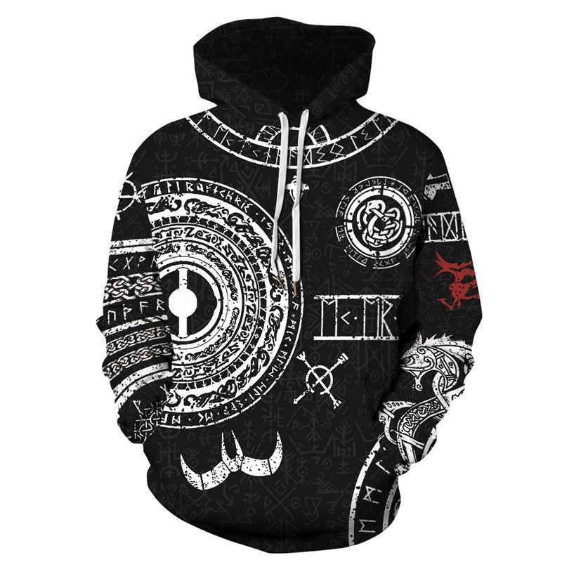 Hoodie met slangenprint