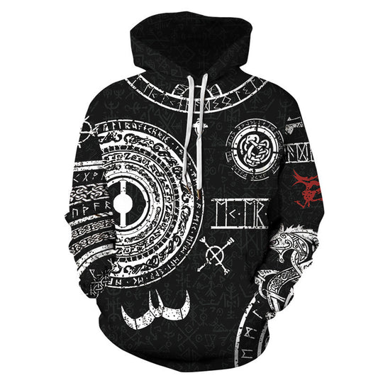 Hoodie met slangenprint