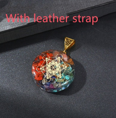 Yoga Meditatie Healing 7 Chakra Natuursteen Hanger Ketting Retro Reiki Healing Energy Crystal voor Unisex