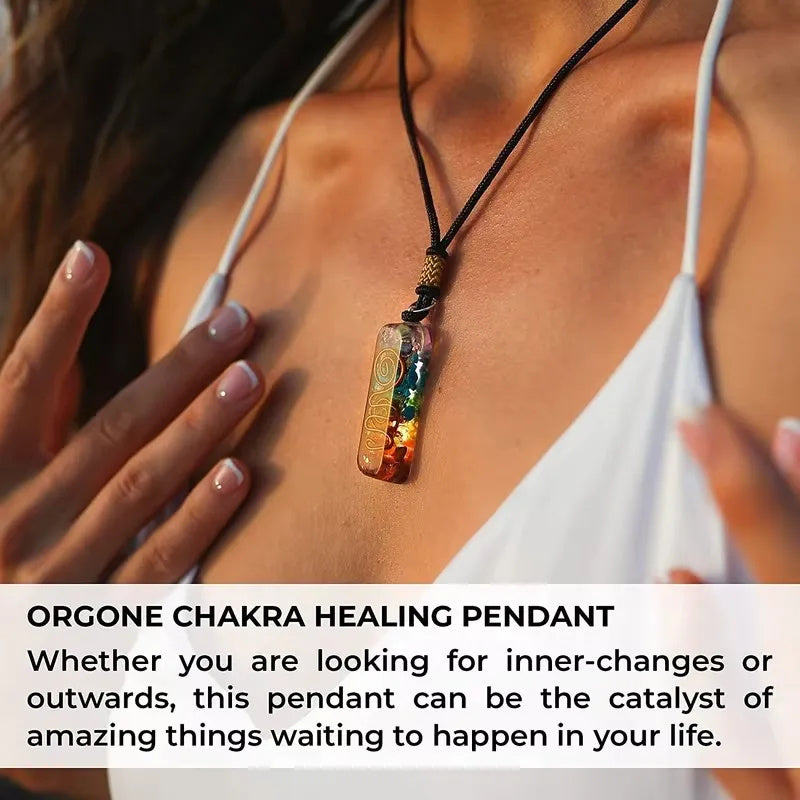 Yoga Meditatie Healing 7 Chakra Natuursteen Hanger Ketting Retro Reiki Healing Energy Crystal voor Unisex