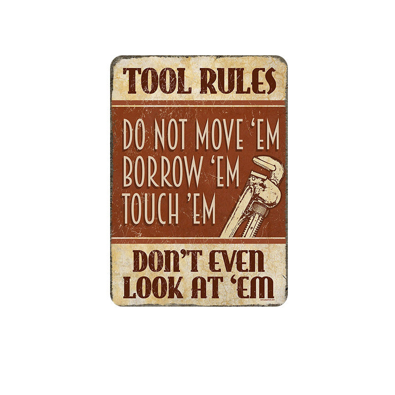 Amerikaanse retro nostalgische creatieve kentekenplaat ijzeren schilderij