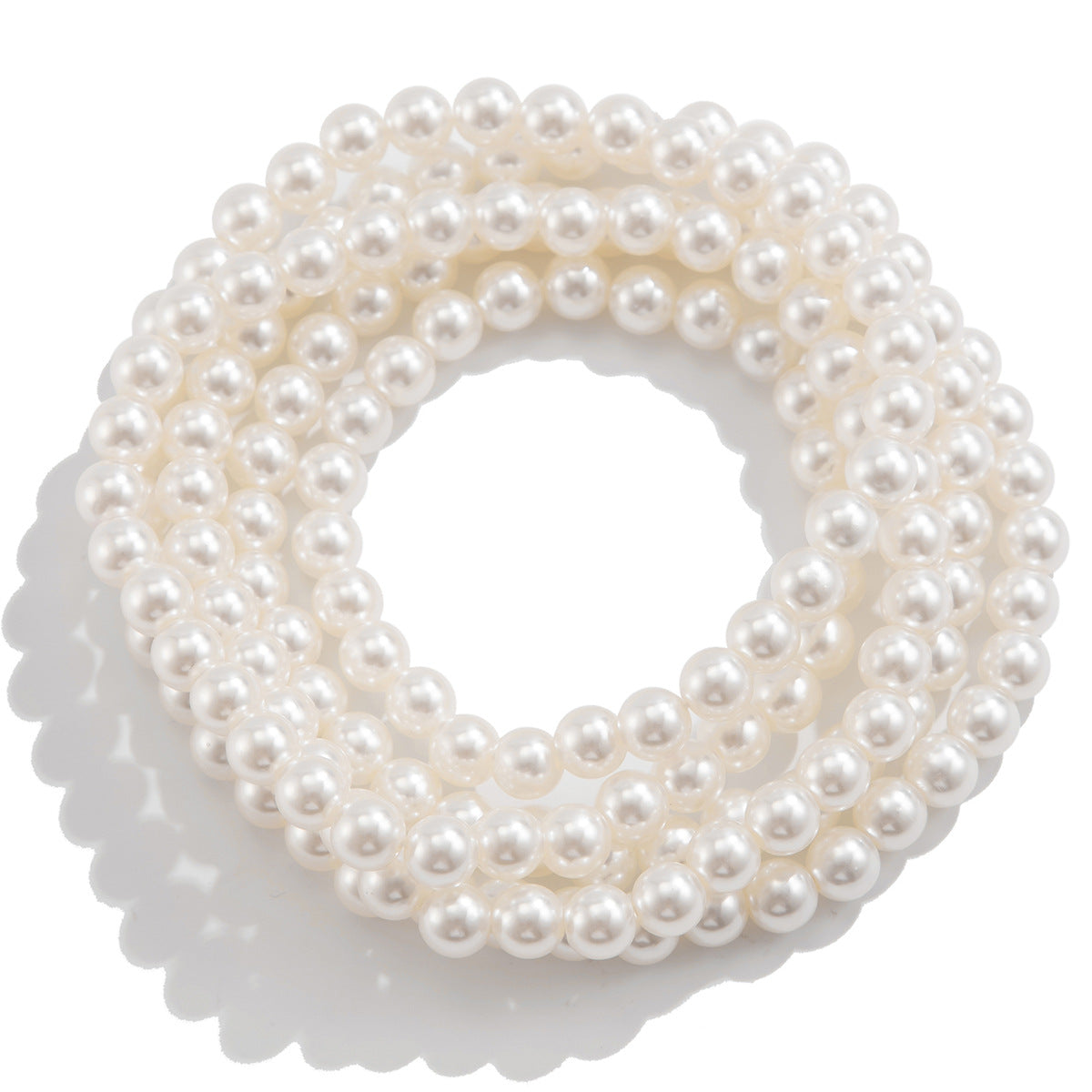 Luxe Elegante Lichtgewicht Dubbellaagse Sexy Enkelbanden Set met Imitatie Parels voor Dames