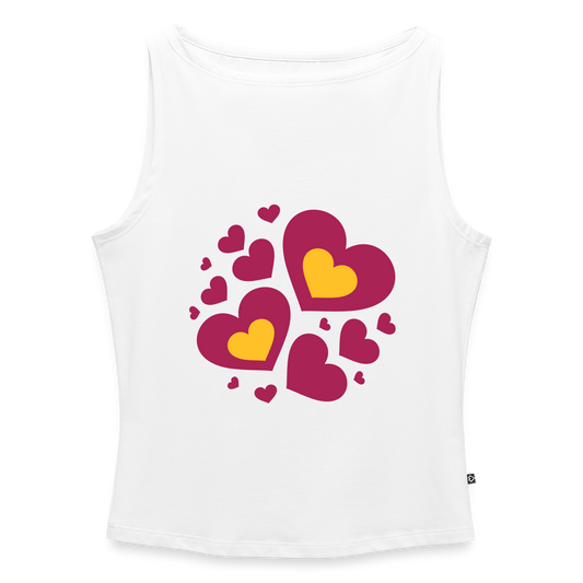Vrouwen tanktop met U-hals - wit