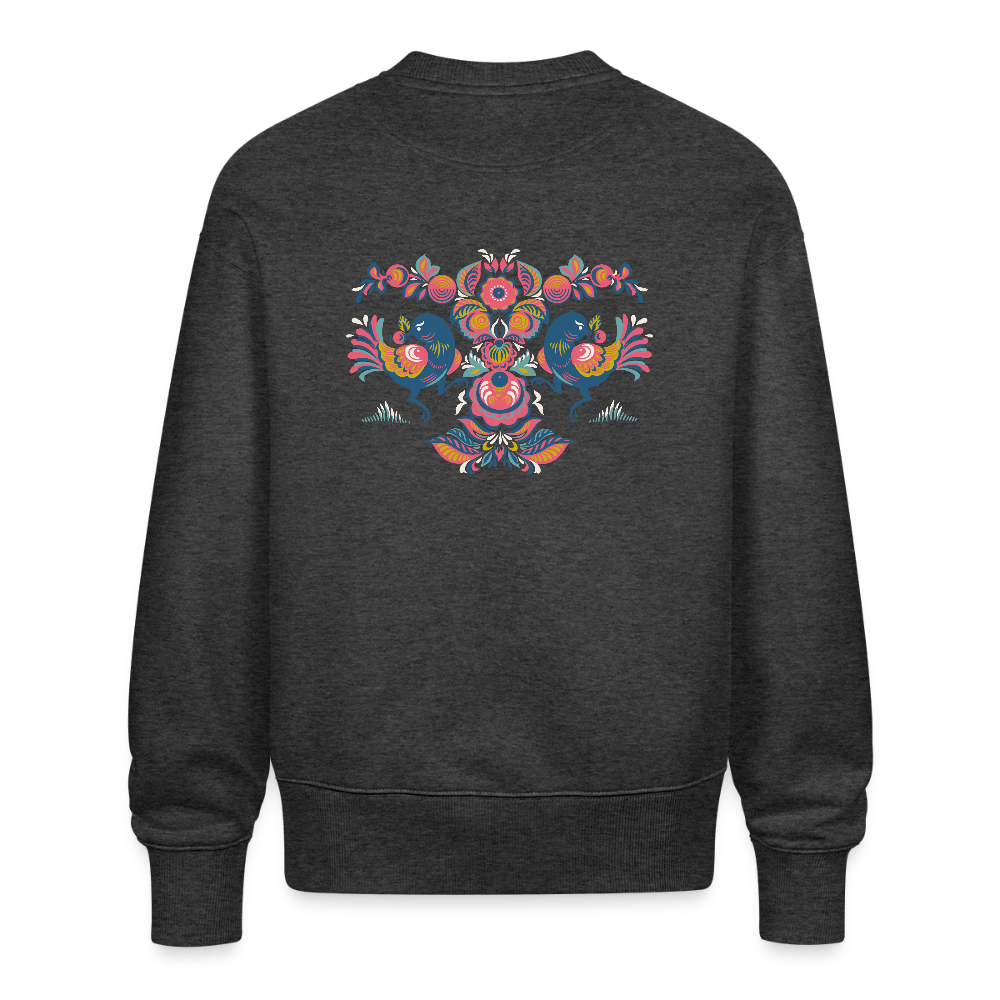 Stanley/Stella Uniseks oversize bio-sweater RADDER - donkergrijs gemêleerd
