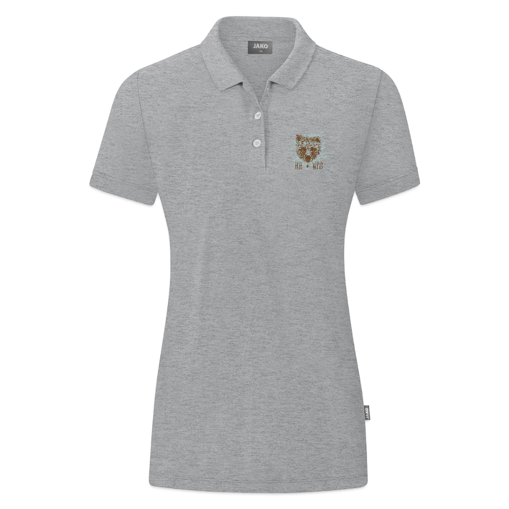 JAKO Vrouwen polo Organic - grijs gemêleerd