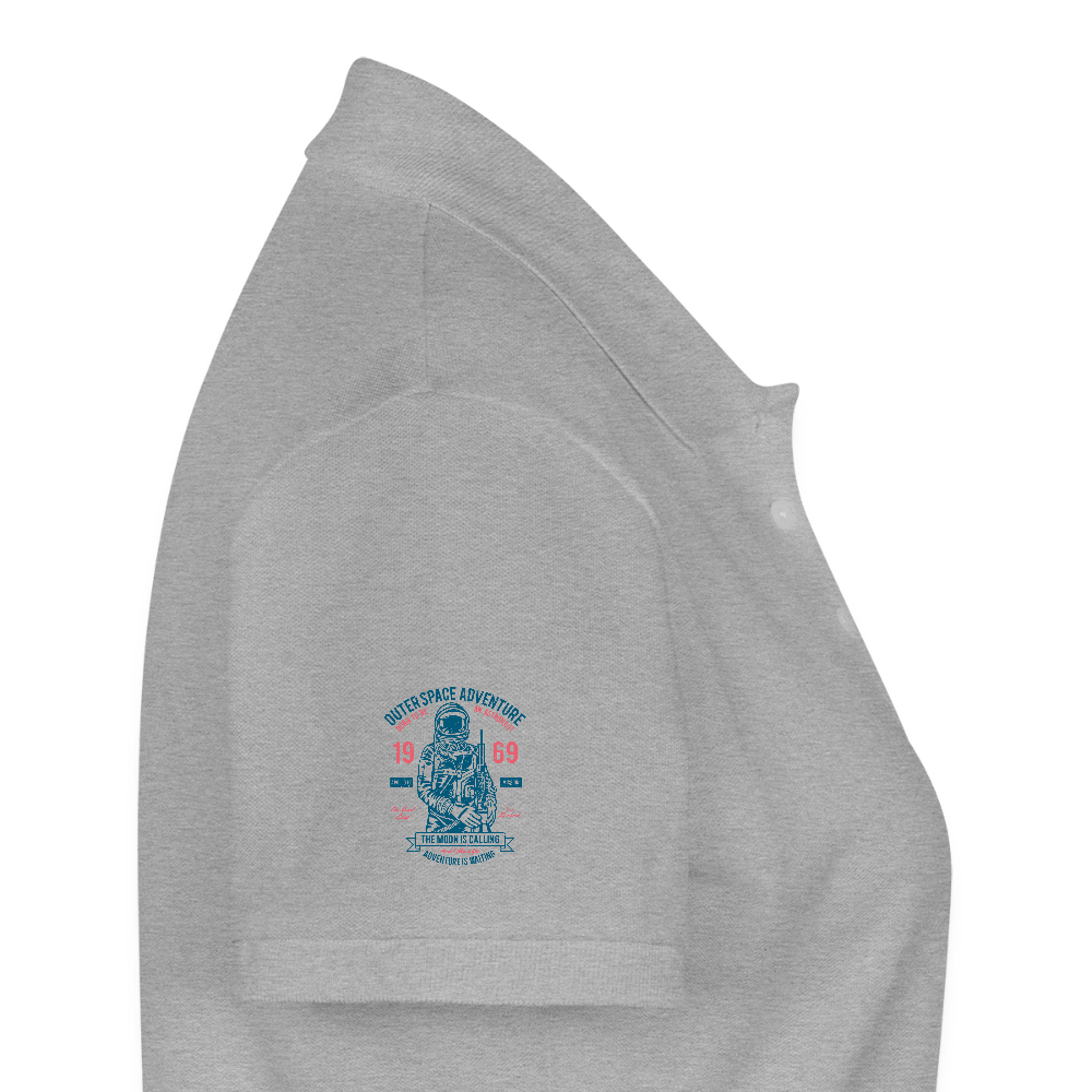 Vrouwen Premium Bio Poloshirt - grijs gemêleerd