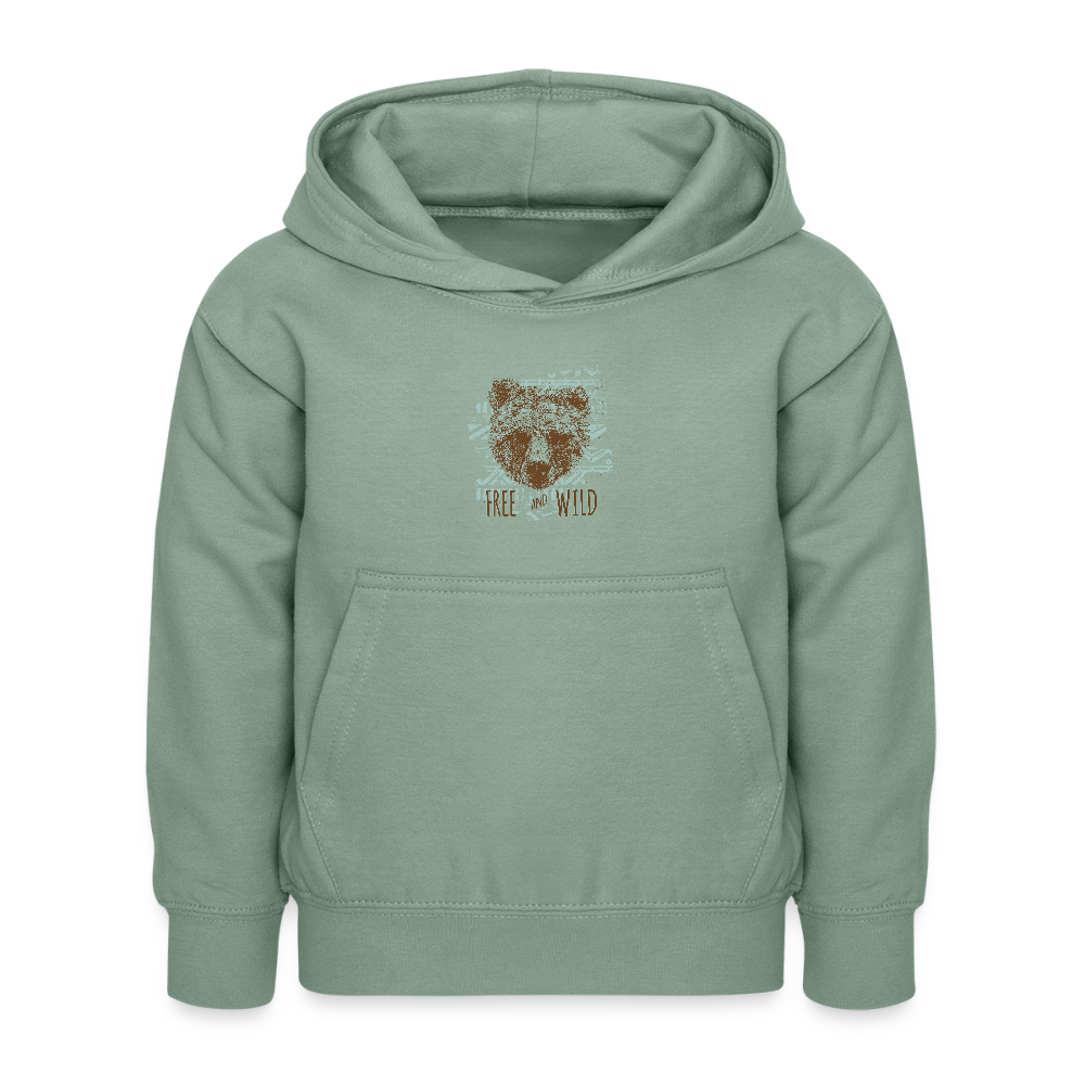Kinderhoodie - grijsgroen