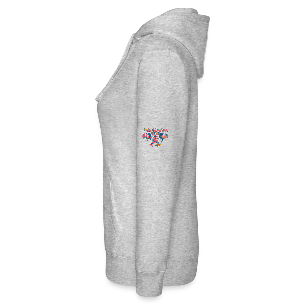 Vrouwenhoodie van Russell - grijs gemêleerd