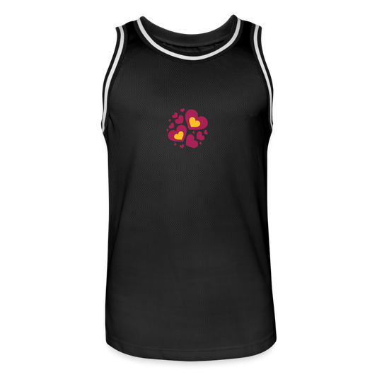 Mannen basketbal shirt - zwart/wit