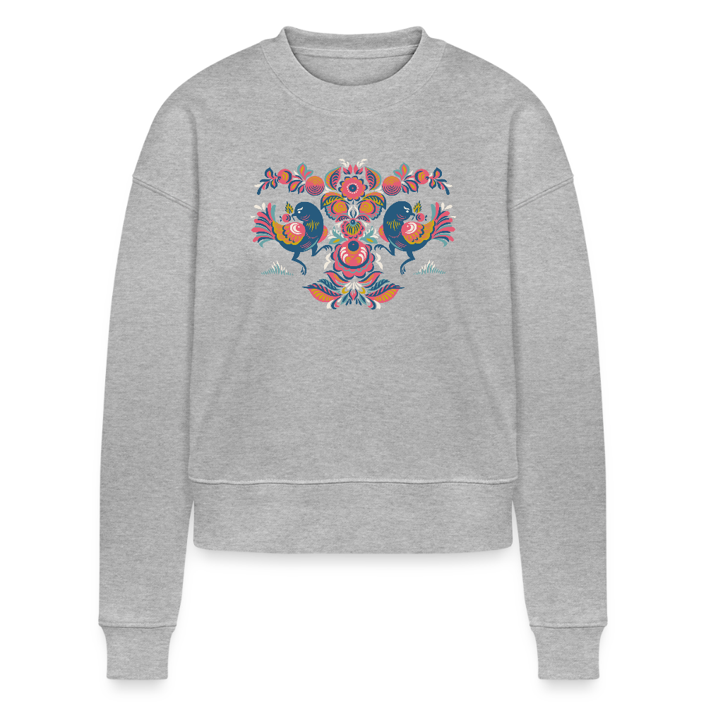 Stanley/Stella Cropped vrouwen bio sweatshirt CROPSTER - grijs gemêleerd