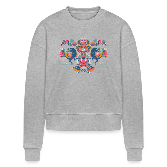 Stanley/Stella Cropped vrouwen bio sweatshirt CROPSTER - grijs gemêleerd