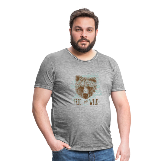 Mannen Vintage T-shirt - vintage grijs