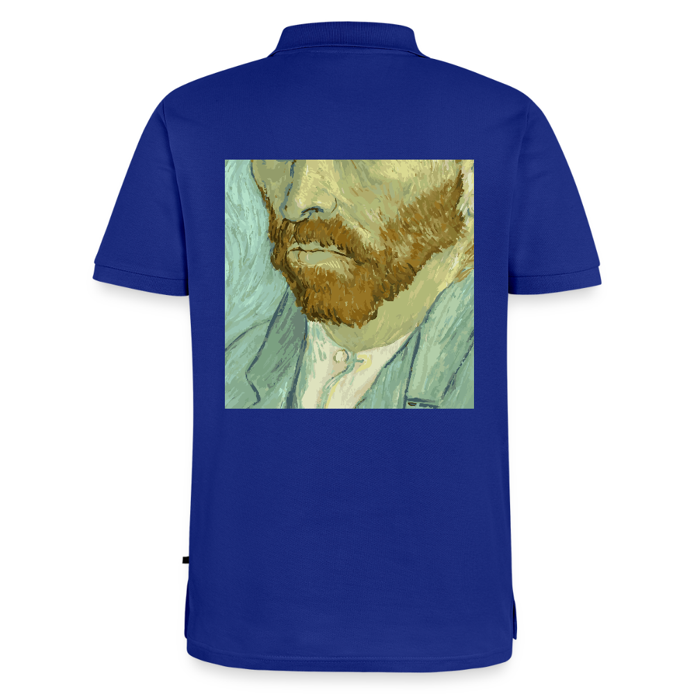 Mannen Premium Bio Poloshirt - koningsblauw