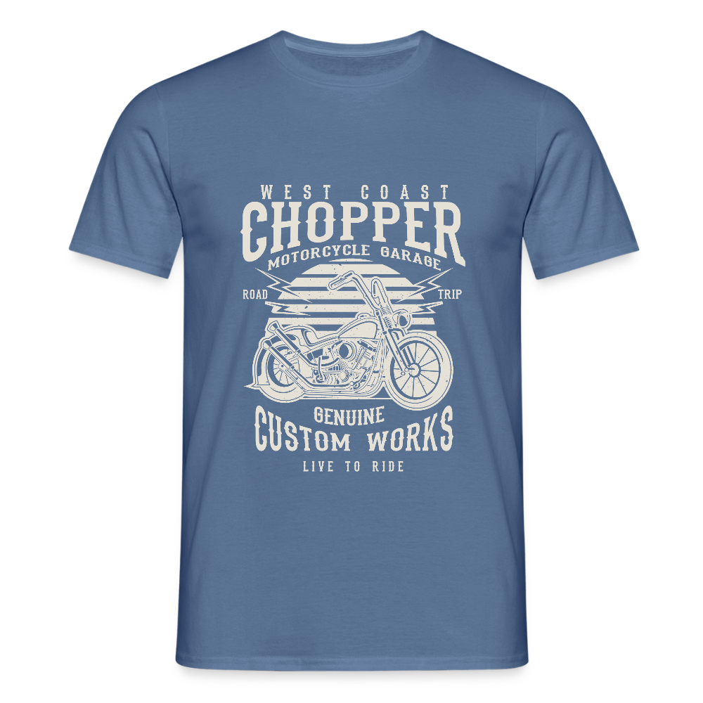 Mannen T-shirt - duifblauw 