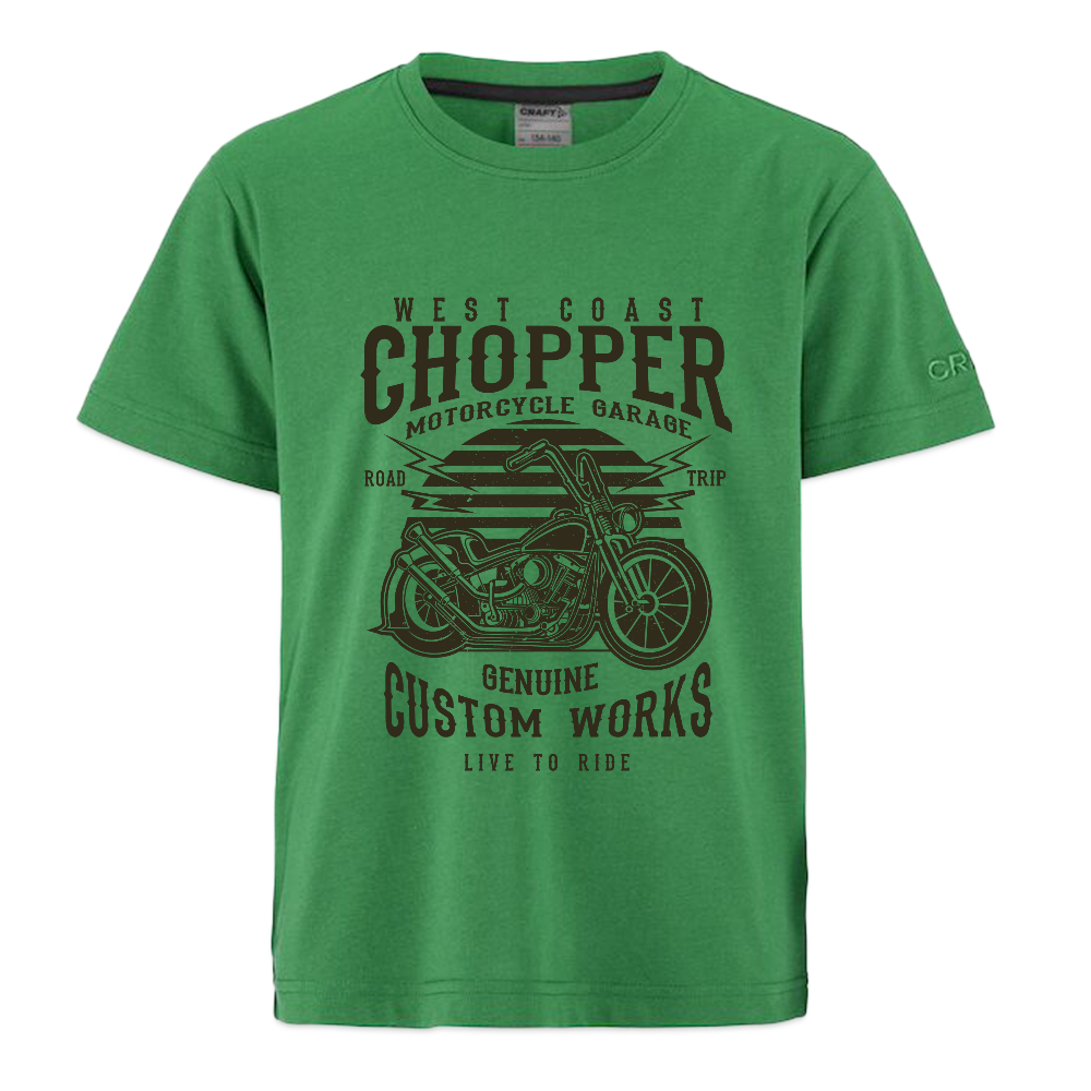 CRAFT Community 2.0 tieners T-shirt - smaragdgroen