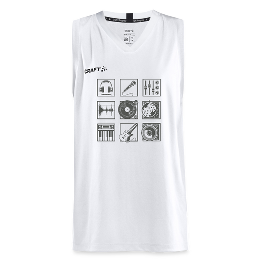 CRAFT Progress teenager basketbalshirt - wit