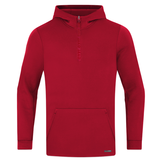 JAKO Ziphoodie Pro Casual - donkerrood