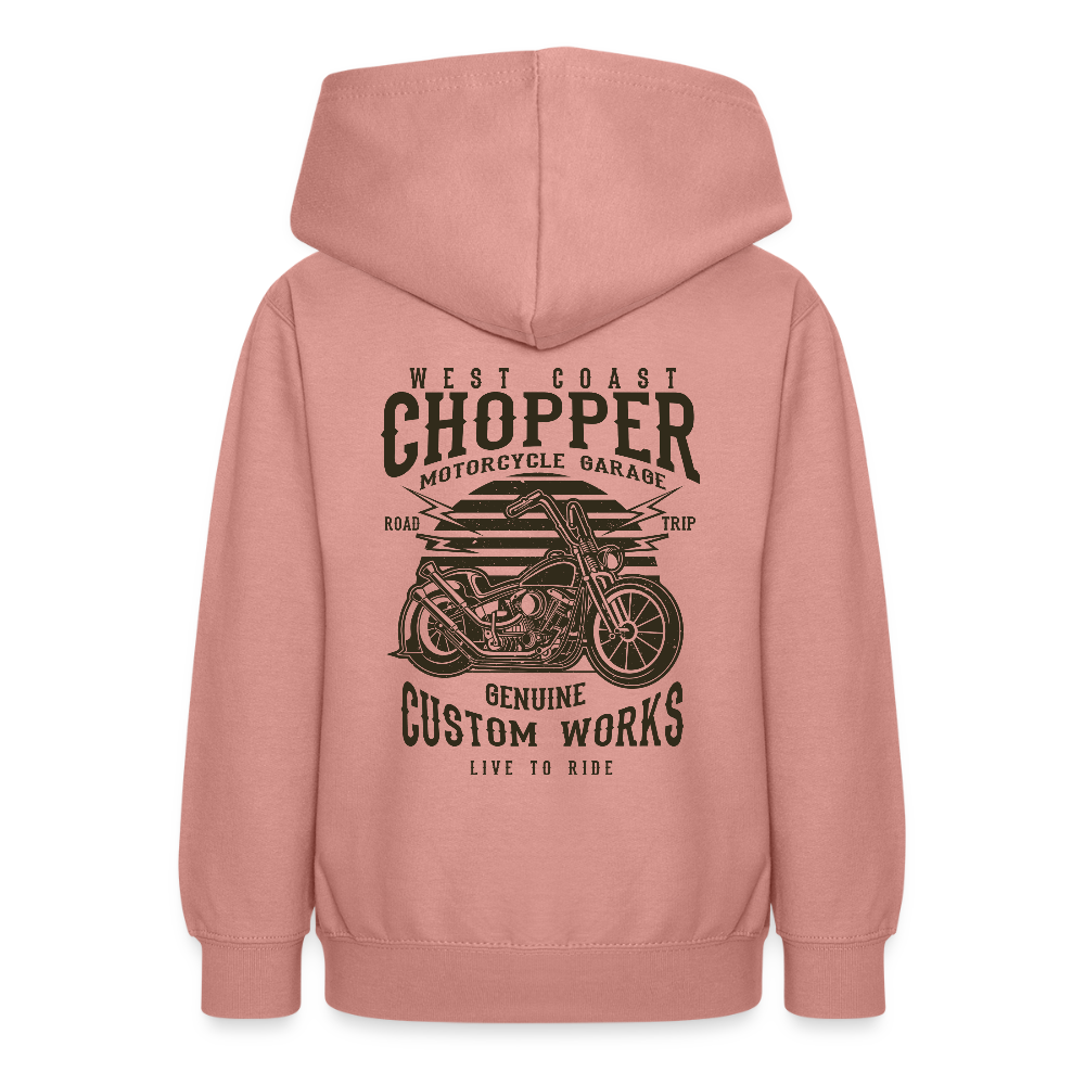 Teenager hoodie - altrosa
