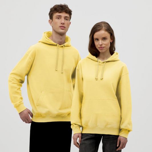 Hoodie unisex - citroengeel