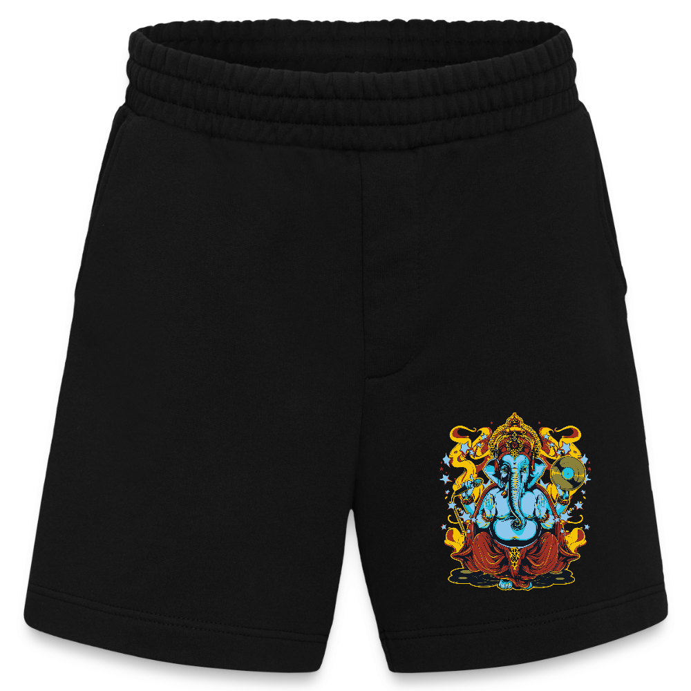Heavyweight organic shorts made in EU - SOLID BLACK