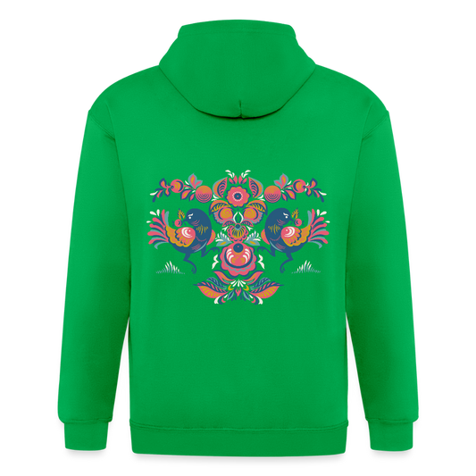 Mannenjack Heavyweight met capuchon - kelly groen