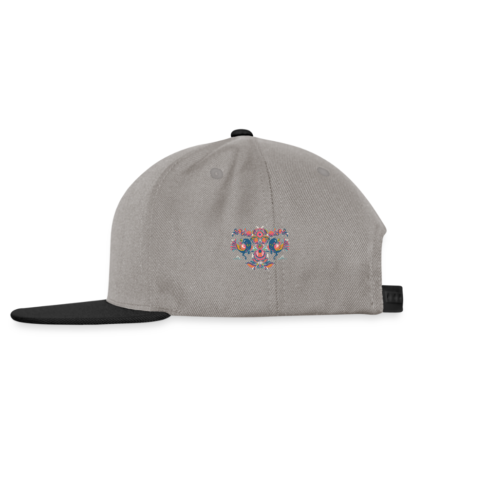 Snapback cap - grafietgrijs/zwart
